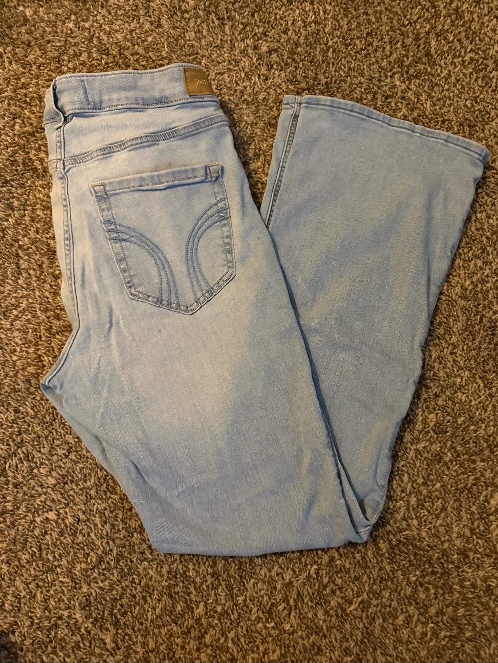 Hollister Light Blue Bootcut Jeans - Picture 3 of 5